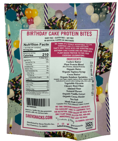 Birthday Cake Protein Bites