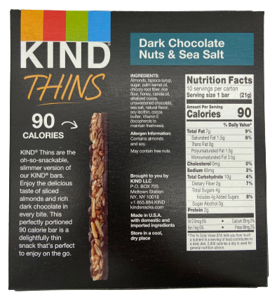 Dark Chocolate Almond & Sea Salt Thins