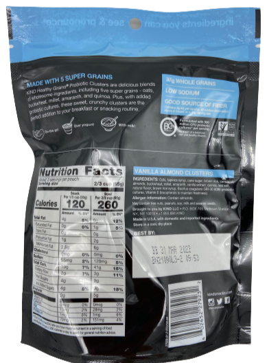 Vanilla Almond Probiotic Clusters