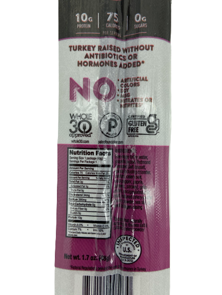 Spicy Turkey Snack Stick