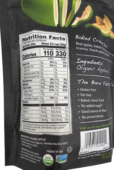 Organic Granny Smith Apple Chips