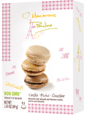 Vanilla, Chocolate & Mocha Macarons