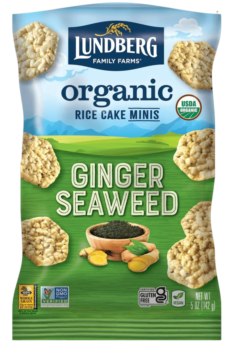 Organic Mini Ginger Seaweed Rice Cake