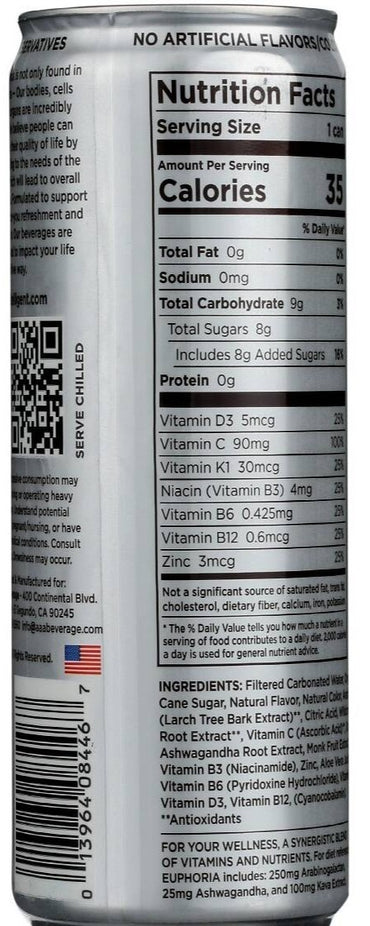Intelligent Sparkling Water Grapefruit Mint Basil (12 Pack)