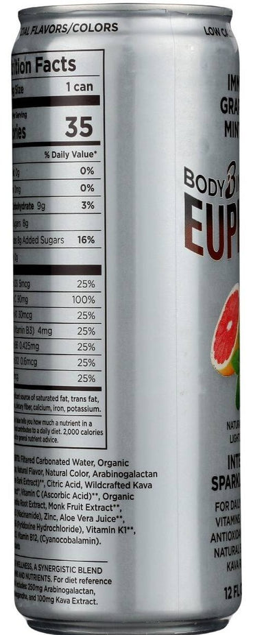 Intelligent Sparkling Water Grapefruit Mint Basil (12 Pack)