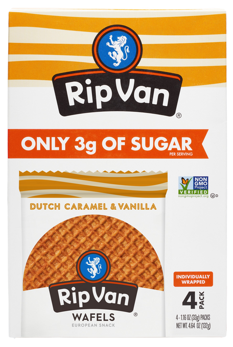 Dutch Caramel & Vanilla Wafels (4 pack)