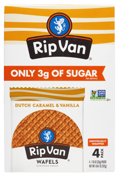 Dutch Caramel & Vanilla Wafels (4 pack)