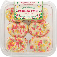 White Chocolate Covered Twist Cookie