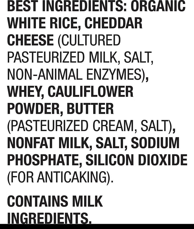 White Cheddar Cheesy Rice