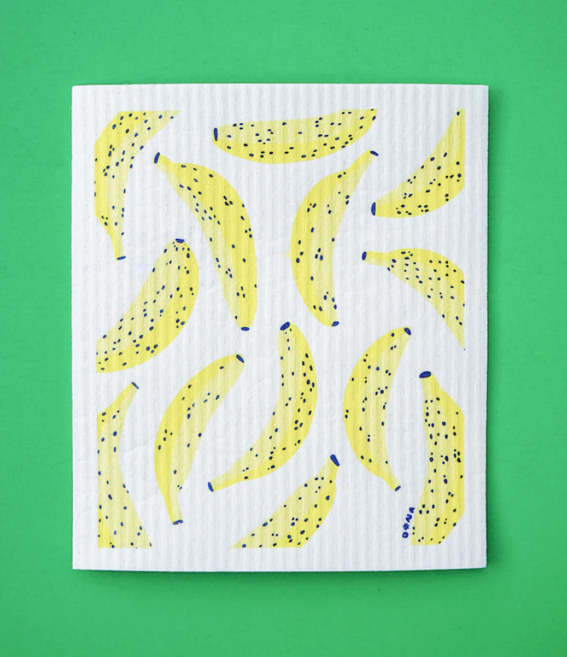 Compostable Sponge Cloth Pack - Fruit Pattern (4 Pack)