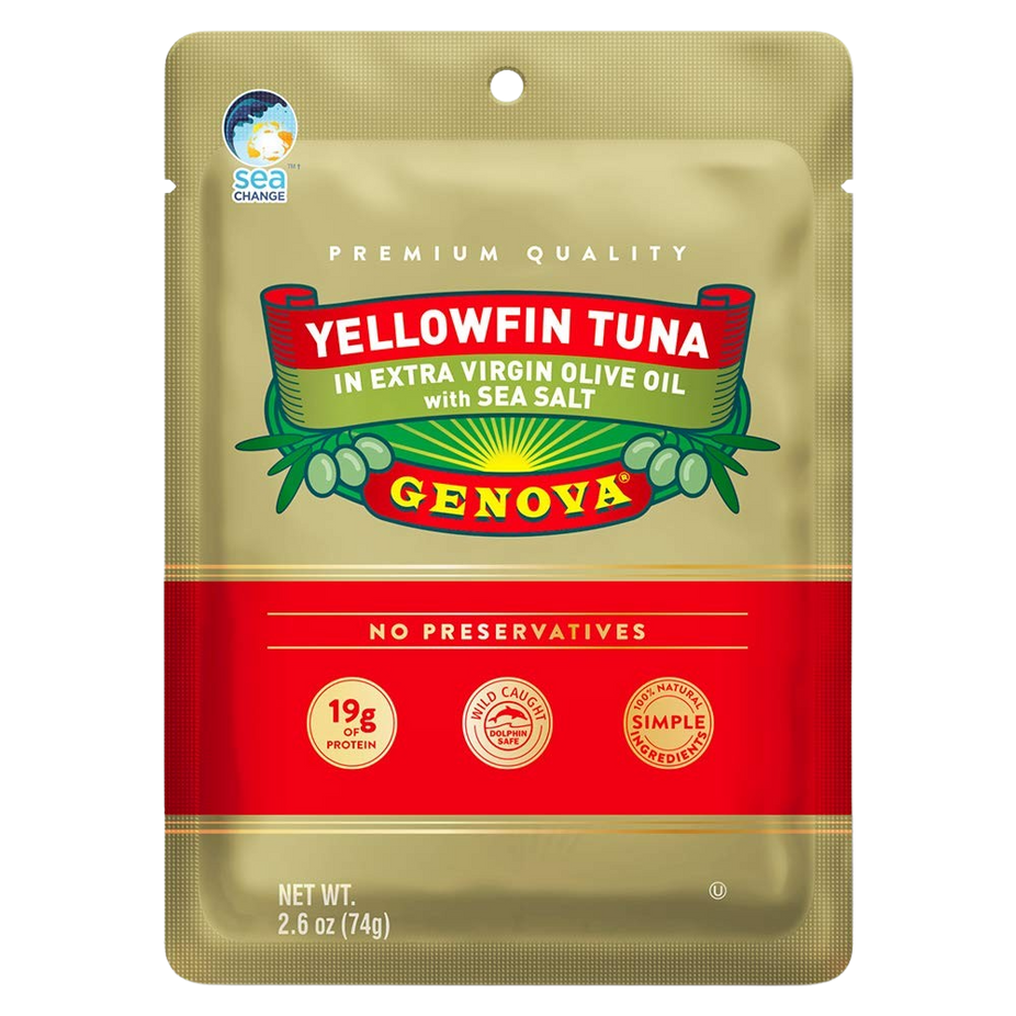 Genova Yellowfin Tuna in Olive Oil Pouch (12 pack)