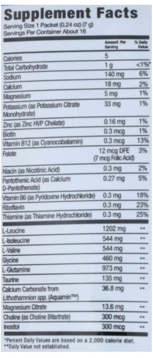 Blue Raspberry Hydration Powder Mix