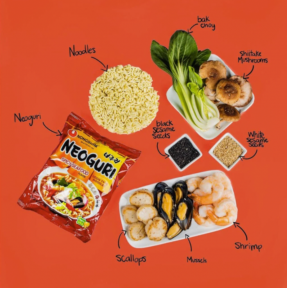 Spicy Seafood Noodles (10 Pack)