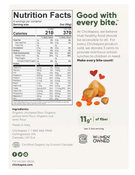 Chickpeas & Lentils Pasta