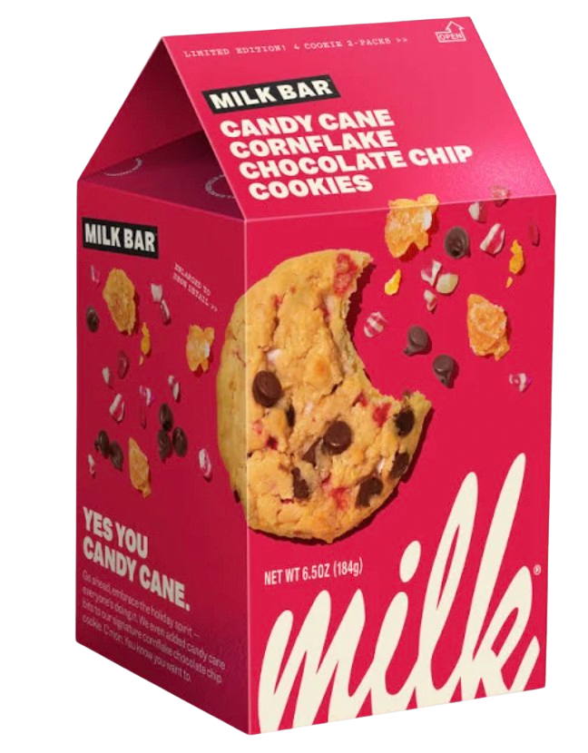 Candy Cane Chocolate Chip Cornflake Cookies