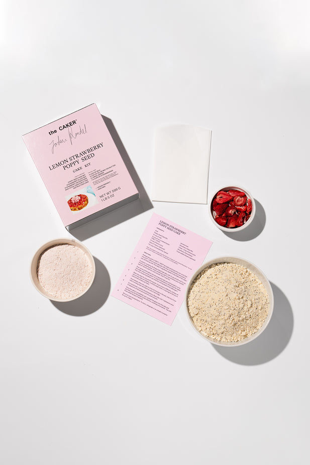 Lemon Strawberry Poppy Seed Cake Kit
