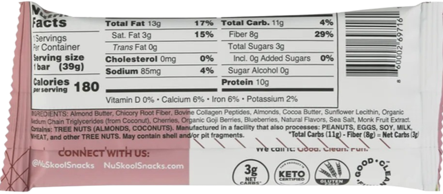 MCT Berry Muffin Bar (12 CT)