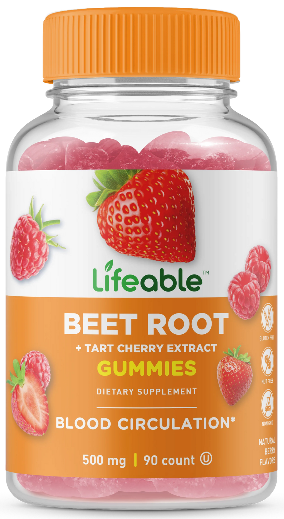 Beet Root Tart Cherry Extract Gummies 500 Mg