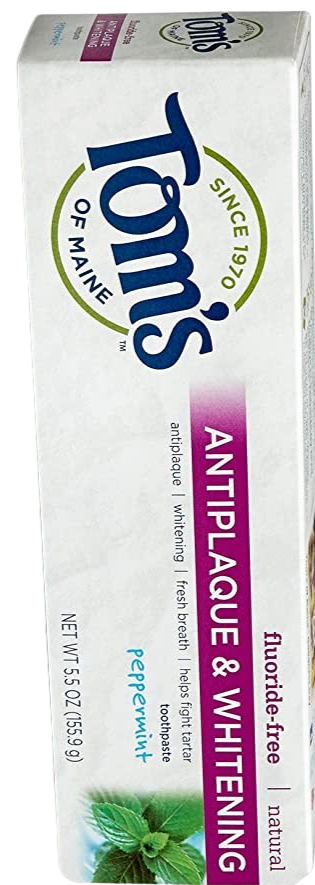 Antiplaque and Whitening Peppermint Natural Toothpaste