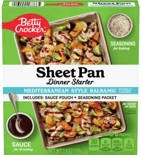 Mediterranean Style Balsamic Sheet Pan Dinner Starter