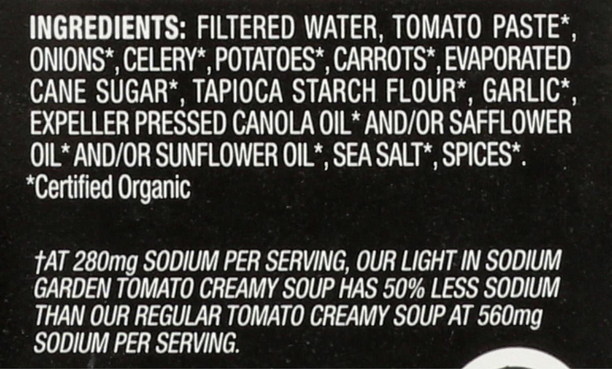 Light in Sodium Creamy Garden Tomato Soup