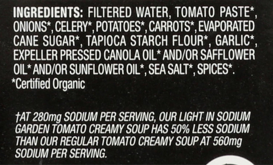 Light In Sodium Creamy Garden Tomato Soup