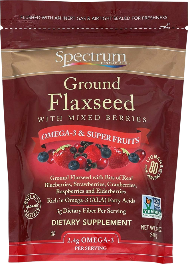 Mixed Berries with Ground Flaxseed