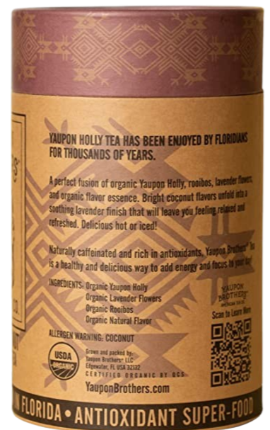 Lavender Coconut Yaupon Tea