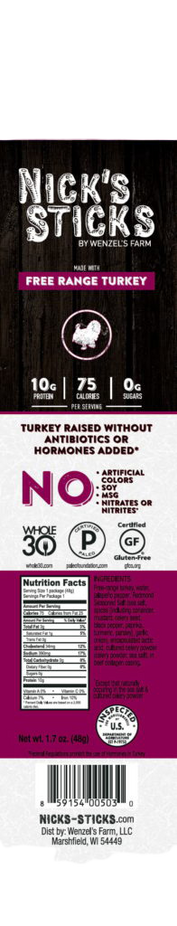 Spicy Turkey Snack Stick