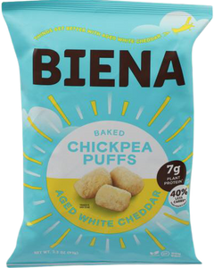 Baked Chickpea Puffs Aged White Cheddar