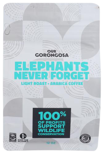 Elephants Never Forget Light Roast Ground Coffee