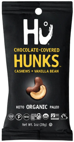 Dark Chocolate Covered Cashew & Vanilla Bean Hunks