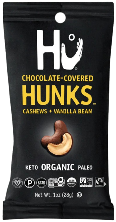 Dark Chocolate Covered Cashew & Vanilla Bean Hunks