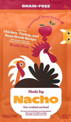 Grain-Free Chicken, Turkey, and Bone Broth  Dry Cat Food