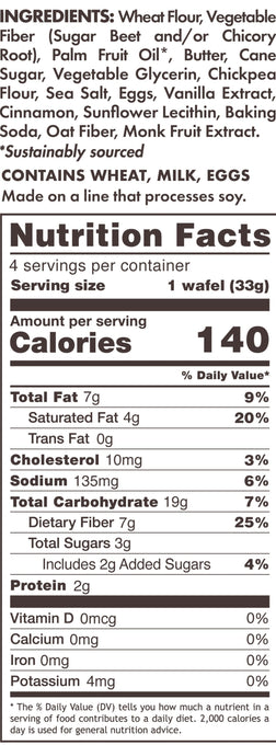 Dutch Caramel & Vanilla Wafels (4 pack)