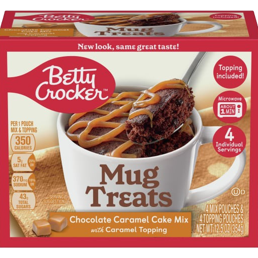 Chocolate Caramel Mug Treats Cake Mix (4 CT)
