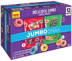 Froot Loops And Apple Jacks Snacking Cereal Variety Box (12 Pack)