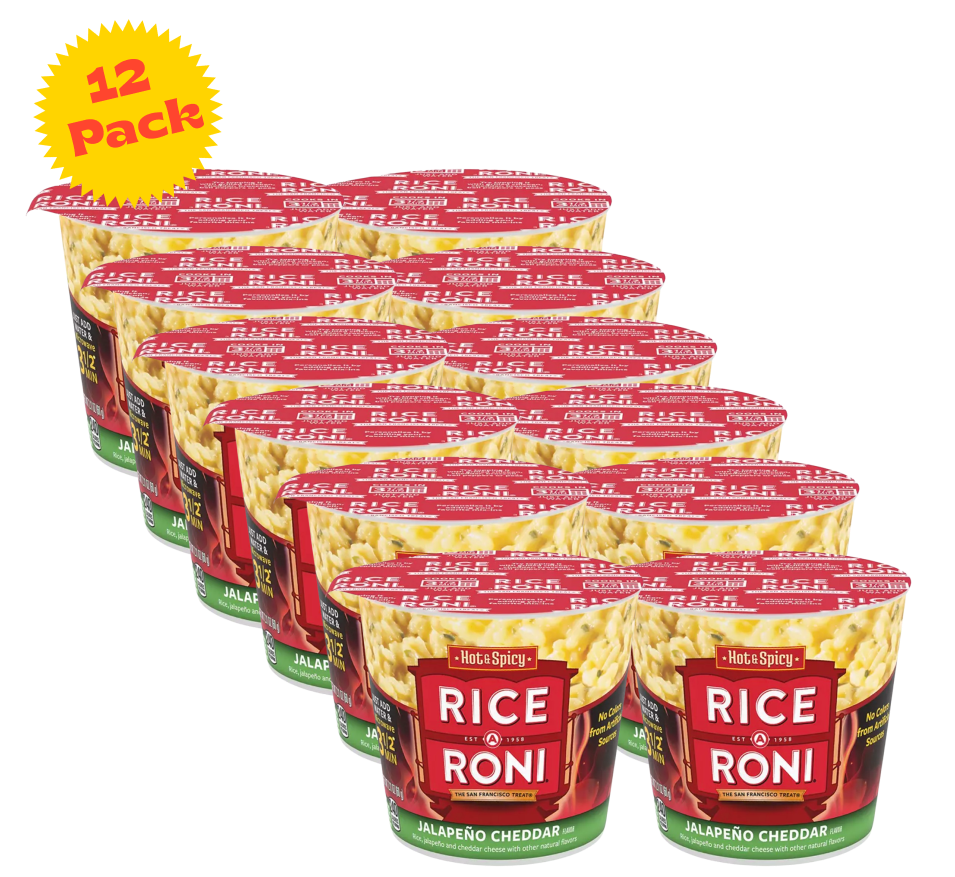 Jalapeño Cheddar Single Serve Rice Cups (12 Pack)