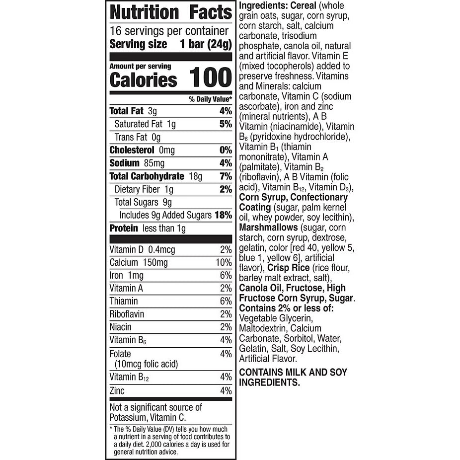 Lucky Charms Breakfast Cereal Treat Bars (16 CT)