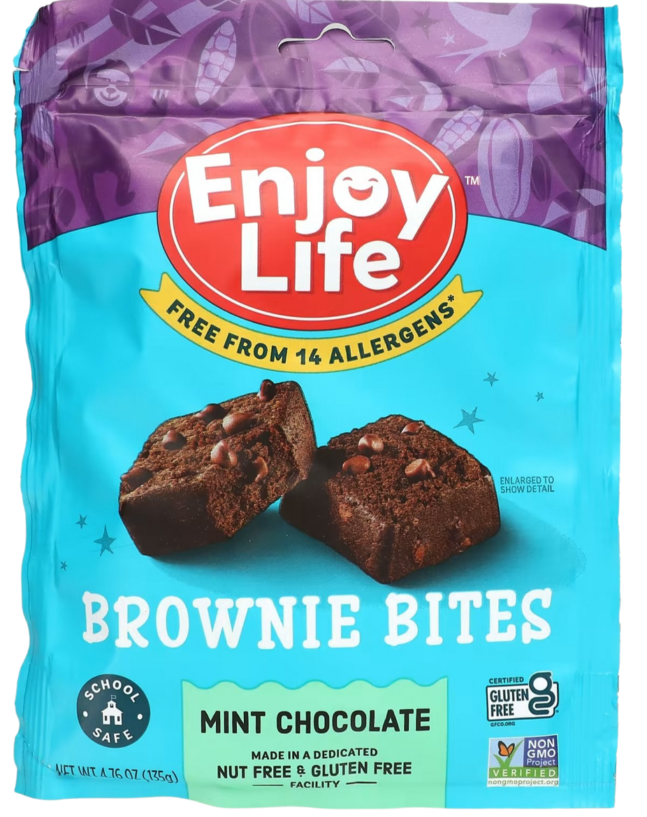 Mint Chocolate Brownie Bites