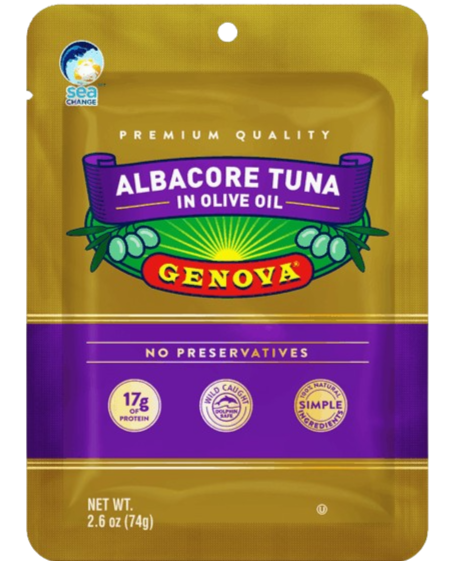 Genova Albacore Tuna in Olive Oil Pouch (12 pack)