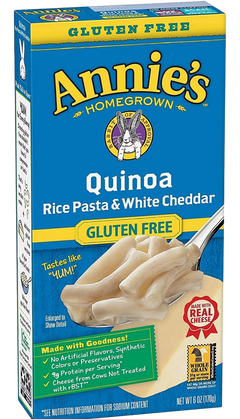 Annie's Rice Pasta & White Cheddar Quinoa