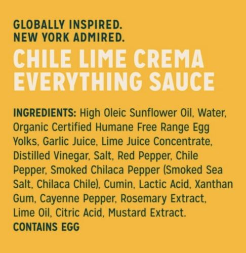 Everything Chile Lime Crema Sauce