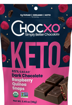 Dark Chocolate & Raspberry Quinoa Snaps