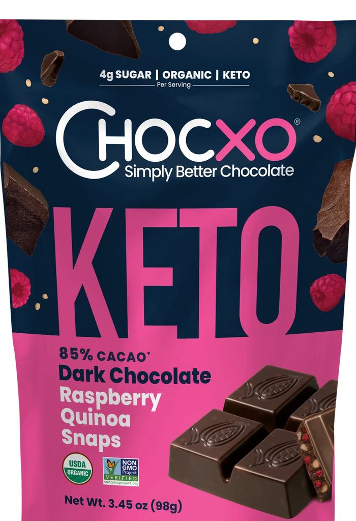 Chocxo Dark Chocolate & Raspberry Quinoa Snaps – Martie