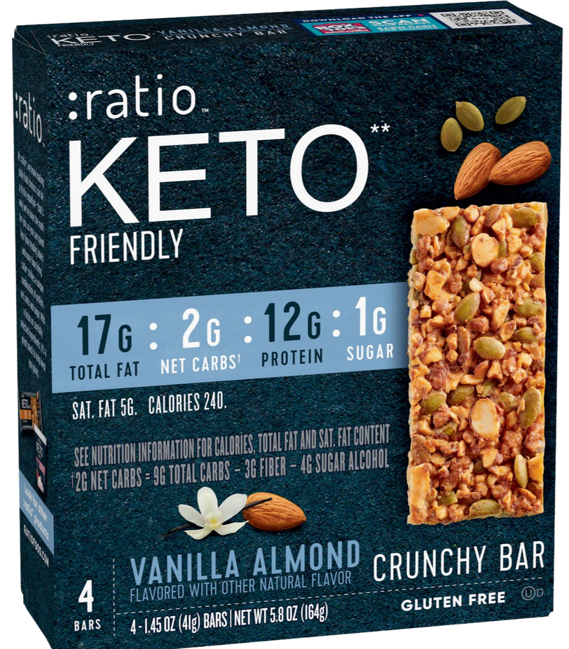Keto Vanilla Almond Bar (4 CT)