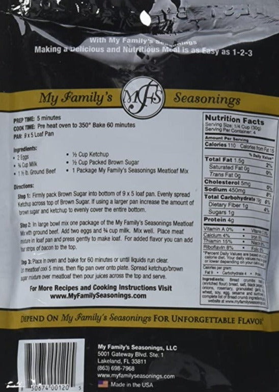 Meatloaf Seasoning Mix