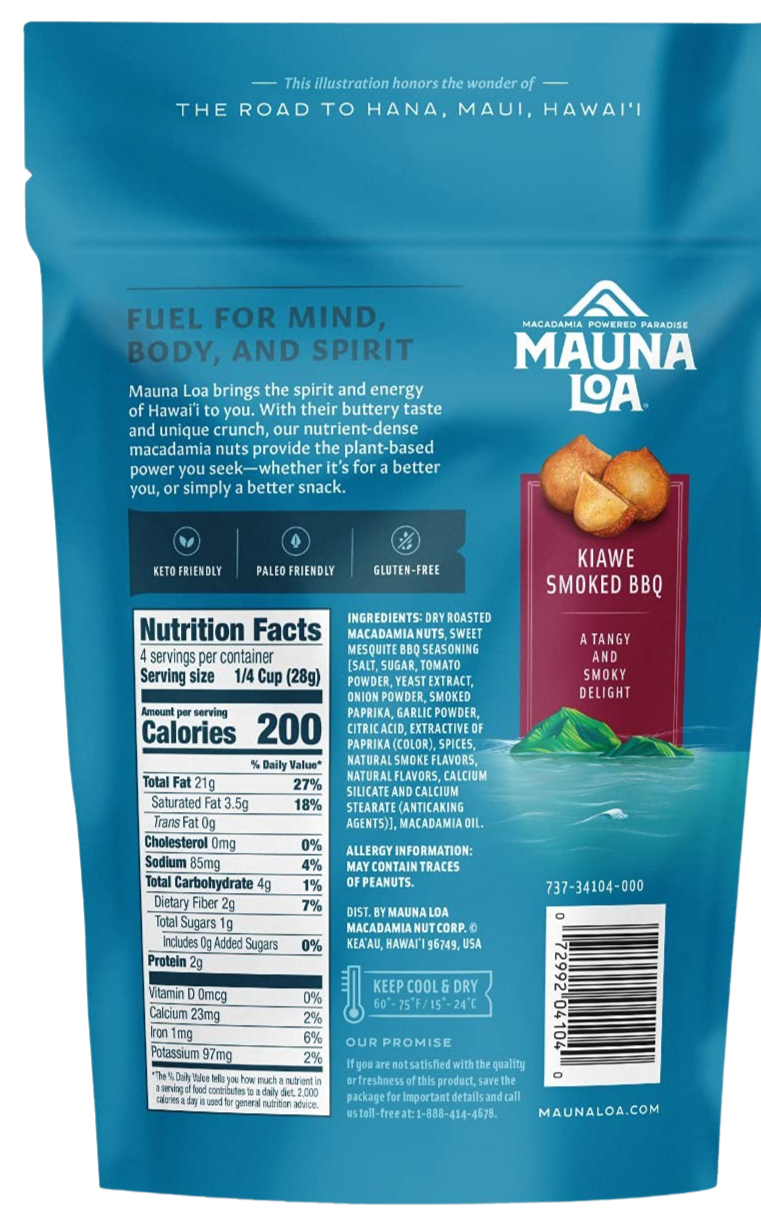Smoked BBQ Macadamia Nuts