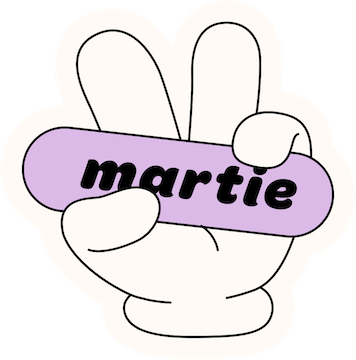 Martie peace sign